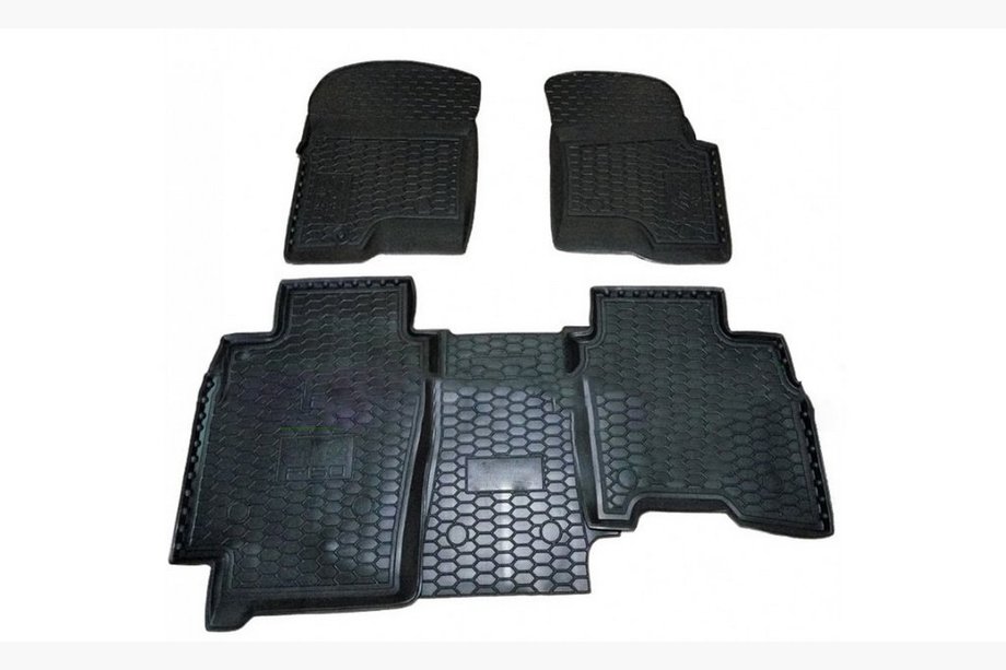 Ford F-150 2014–2021 Rubberen automatten met opstaande rand 2004-2008 5 zitplaatsen (Autogumm) Foto 1