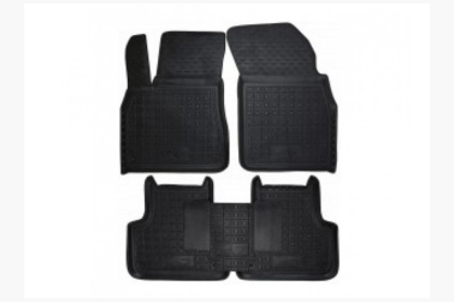 Audi Q7 2015–2026 Rubberen automatten met opstaande rand (Autogumm) Image