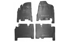 Kia Carnival 2002–2013 Rubberen vloermatten met opstaande rand, automaat, 2006+, 1e en 2e rij (Autogumm) foto 1