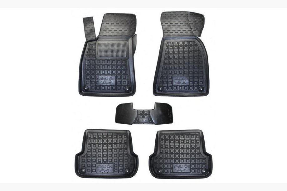 Audi A4 B7 2004–2008 Rubberen automatten met opstaande rand (Autogumm) Image