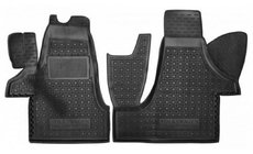 Volkswagen T5 Transporter 2003–2010 Rubberen automatten met opstaande rand (Autogumm, voor 1+2) foto 1