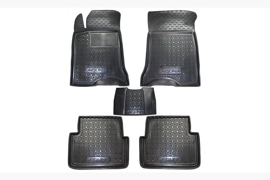 Renault Laguna 2001–2007 Rubberen automatten met opstaande rand (Autogumm) Image