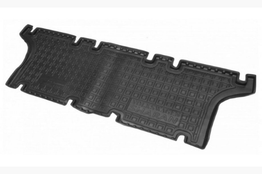 Volkswagen Sharan 1995–2010 Rubberen automatten met opstaande rand 1995-2000 derde rij (Autogumm) Image