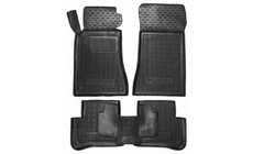 Mercedes C-Klasse W203 2000–2007 Rubberen automatten met opstaande rand (Autogumm) foto 1
