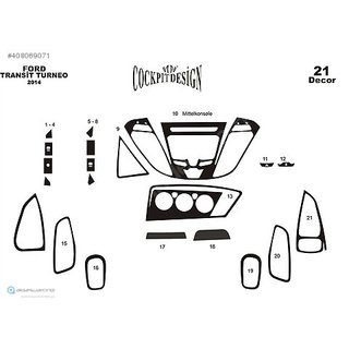 Dashboard sierlijsten Ford Custom 2013–2022 foto 3