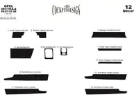 Opel Vectra A 1987–1995 Dashboard sierlijsten (Meric) foto 3