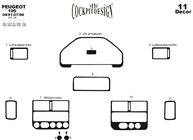 Peugeot 106 1991–2003 Dashboardpanelen (1991-1996) Aluminium foto 3