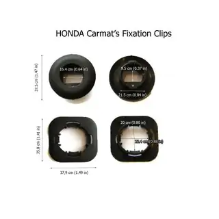 Honda ovale bevestigingsclip (nieuw) foto 1