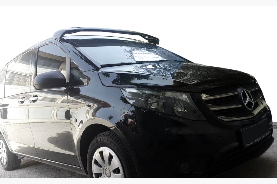 Mercedes Vito/V-klasse W447 2014– Voorruitvizier (zwart hoogglans, 5 mm) Foto 6