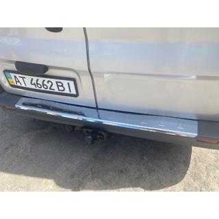 RVS achterbumperbeschermer met omgezette rand Carmos V1 foto 1
