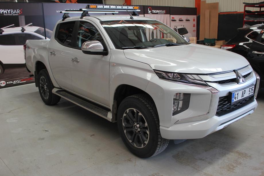 Mitsubishi L200 2015–2024 Dakdrager-dwarsbalken voor glad dak (2 stuks, Asaf V4) Image