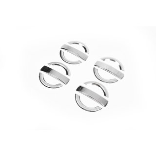 Deurgreep covers (set 4 stuks, RVS) foto 3
