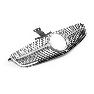 Voorgrille Diamond Silver (voor C63) Mercedes C-klasse W204 2007–2015 foto 2