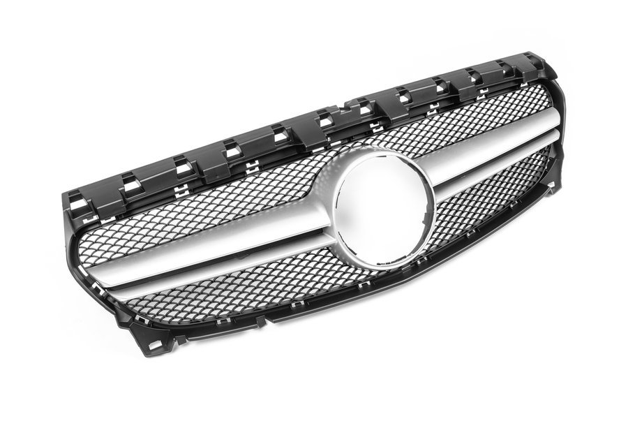 Mercedes CLA C117 2013–2019 Voorgrille (2017-2019, AMG Silver) Image