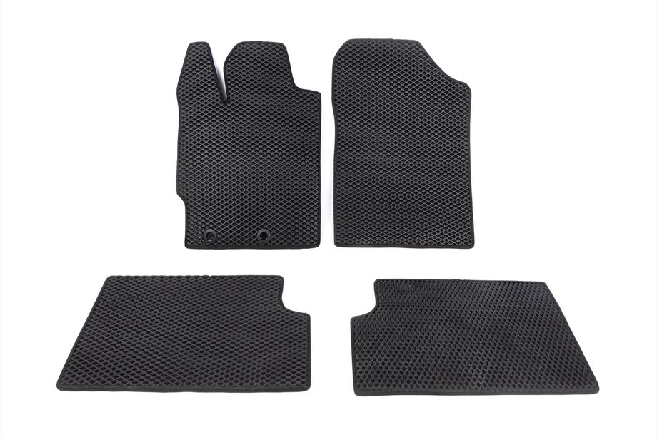 Toyota Yaris 2010–2020 EVA vloermatten voor verbrandingsmotor (zwart) Image