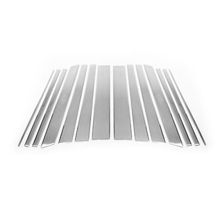 Deurstijl sierlijsten set (14-delig, RVS) foto 2