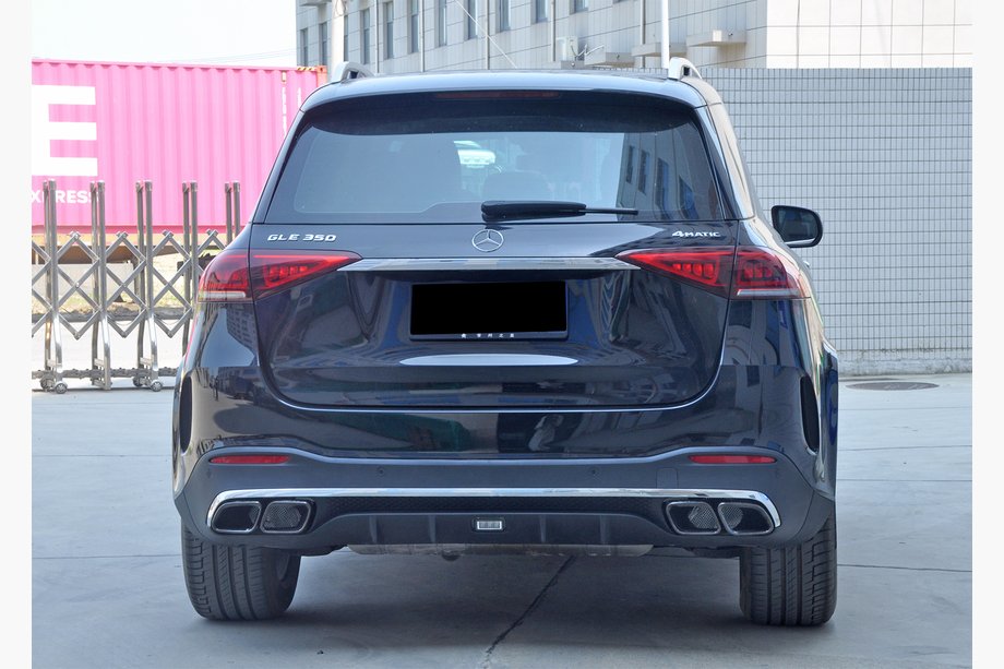 Mercedes GLE W167 2018– Achterdiffuser met uitlaatsierstukken GLE63 Silver (2018-2026) Image