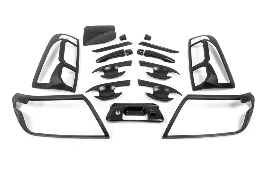 Nissan Navara/NP300 2016– Set sierlijsten (zwart ABS) Image