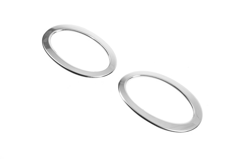 Nissan Qashqai 2010–2014 Mistlampomlijsting alleen buitenzijde (2 stuks, RVS) Foto 7