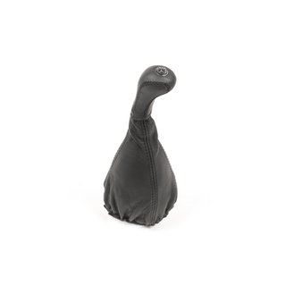 Leren pookhoes met pookknop foto 3