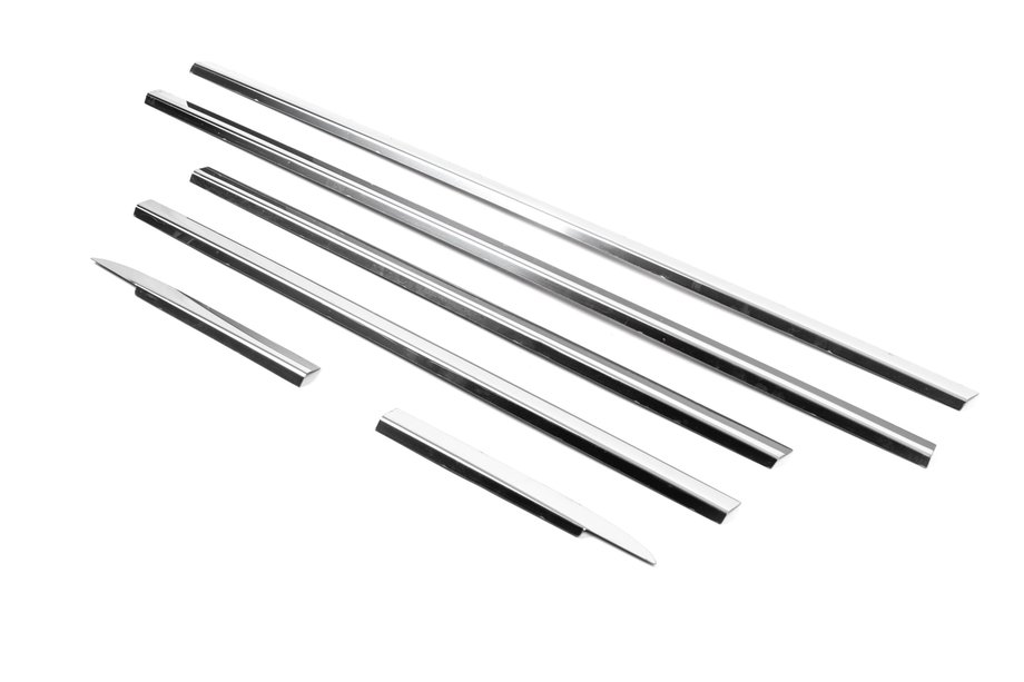 Mercedes ML W163 1997–2005 Buitenste raamomlijsting (6 stuks, RVS) OmsaLine - Italiaans roestvrij staal Foto 2