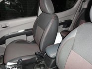Mitsubishi L200 2006–2015 Autostoelhoezen SoyuzAuto Premium van kunstleer foto 3