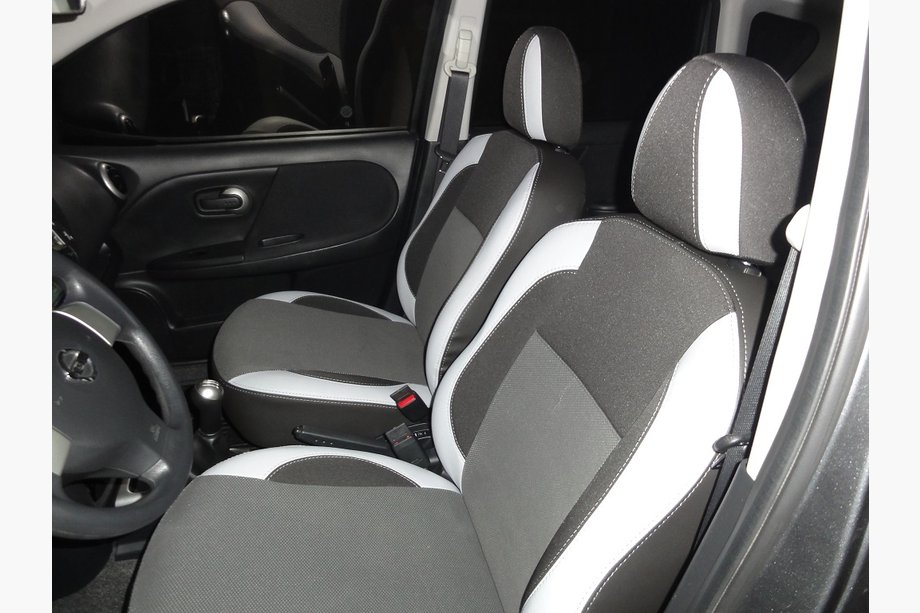 Nissan Note 2004–2012 Autostoelhoezen SoyuzAuto Premium van kunstleer Image