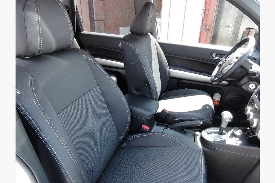 Nissan X-trail T31 2007–2014 Autostoelhoezen SoyuzAuto Premium van kunstleer Image