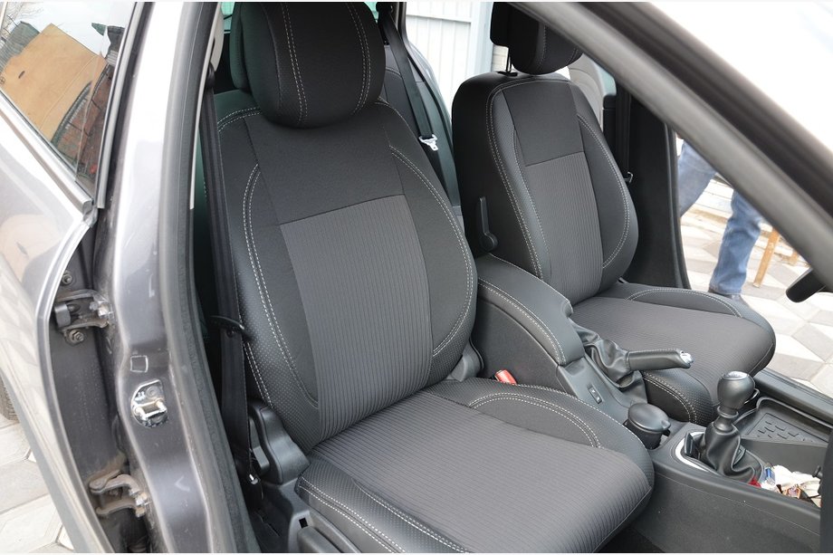 Renault Megane III 2009–2016 Autostoelhoezen (kunstleer↗stof, Premium) Image