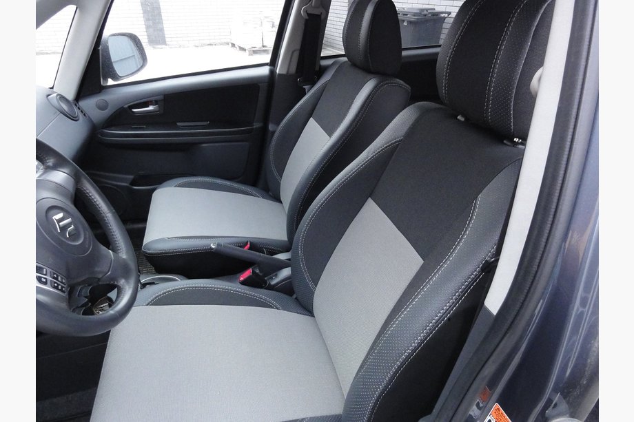 Suzuki SX4 2006–2013 Autostoelhoezen SoyuzAuto Premium van kunstleer Image