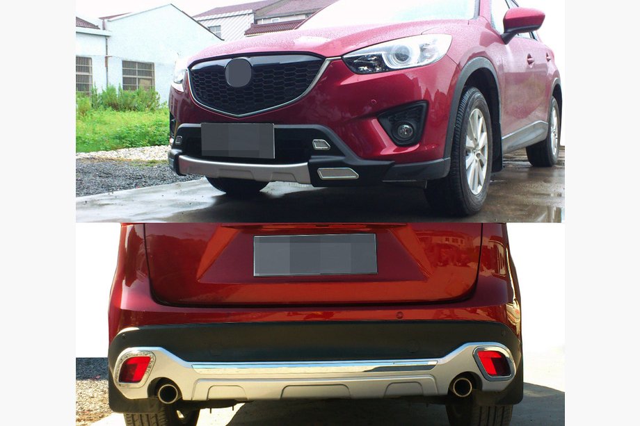 Mazda CX-5 2012–2017 Voor- en achterbumperlip (2-delige set) Image