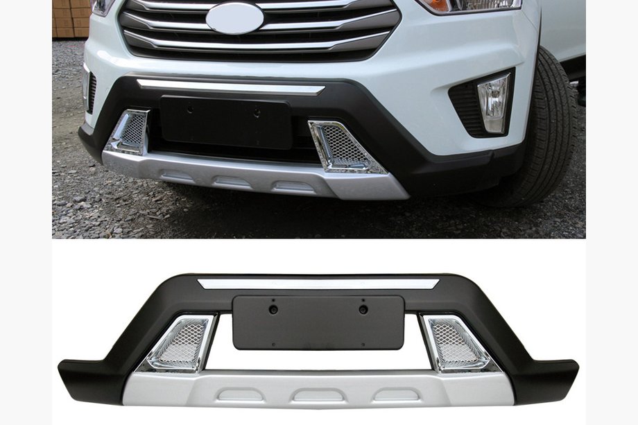 Hyundai Creta 2014–2020 Voor- en achterbumperlip (2-delige set) Image