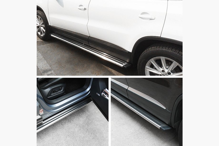 Volkswagen Tiguan 2007–2016 ORIGINEEL! Zijsteps (2 stuks, aluminium) Image