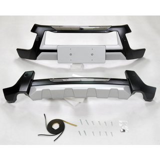 Voor- en achterbumperlip (2-delige set) Isuzu MU-X 2013– foto 1