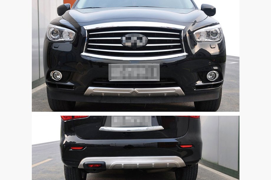 Infiniti QX60 2016–2021 Voor- en achterbumperlip (2-delige set) Image