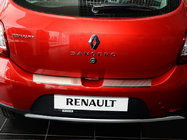 Renault Sandero 2013–2022 Chroom achterbumperbeschermlijst met omgezette rand (Нотанико) foto 1
