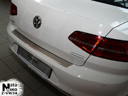 Volkswagen Passat B8 2015–2023 RVS achterbumperbeschermer met omgezette rand Nataniko foto 1