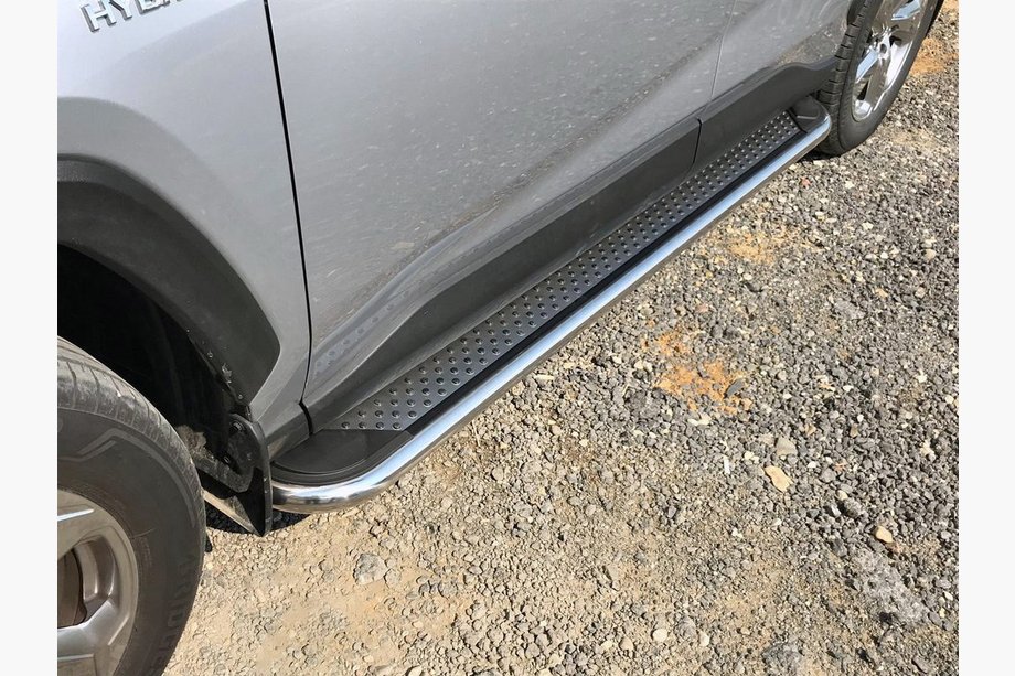 Toyota Rav 4 2019–2025 Side steps Maydos V2 (set 2 stuks, aluminium met RVS) Image