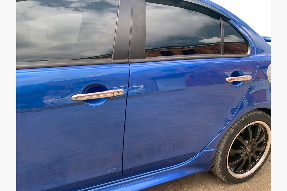 Mitsubishi Lancer X 2008– Chroom deurgreep covers (set van 4) Met chip, Carmos - Turks staal Image