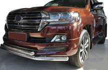 Toyota Land Cruiser 200 2007–2021 Voorste bullbar ST014 (2015+, RVS) foto 1