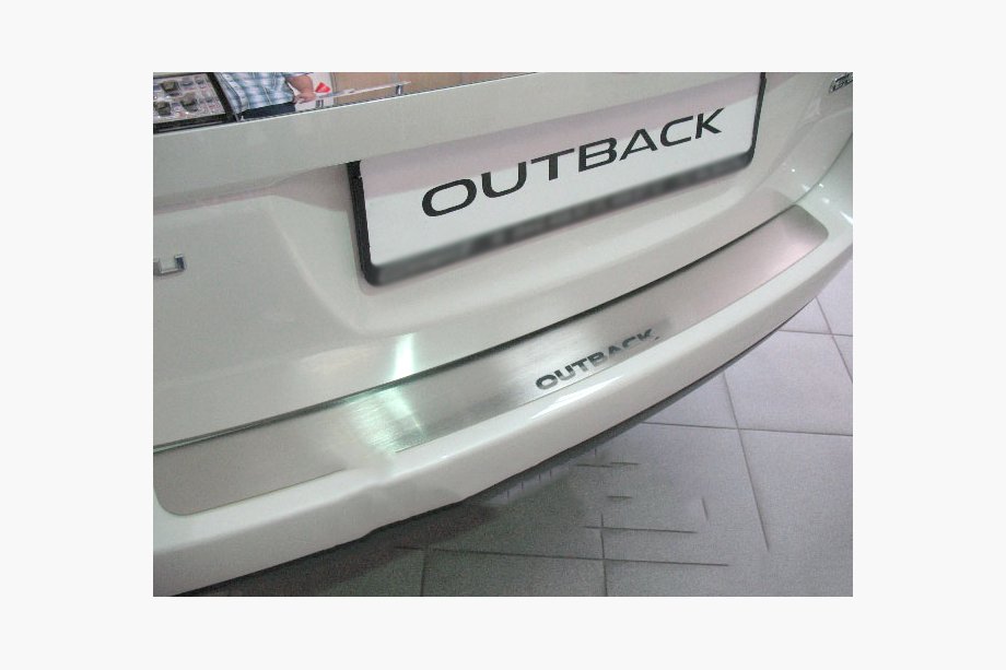 Subaru Outback 2009–2014 Achterbumperbeschermer Natanika (RVS) Image