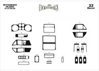 Mitsubishi Pajero Wagon III 1999–2006 Dashboard sierlijsten (Meric) Aluminium foto 2