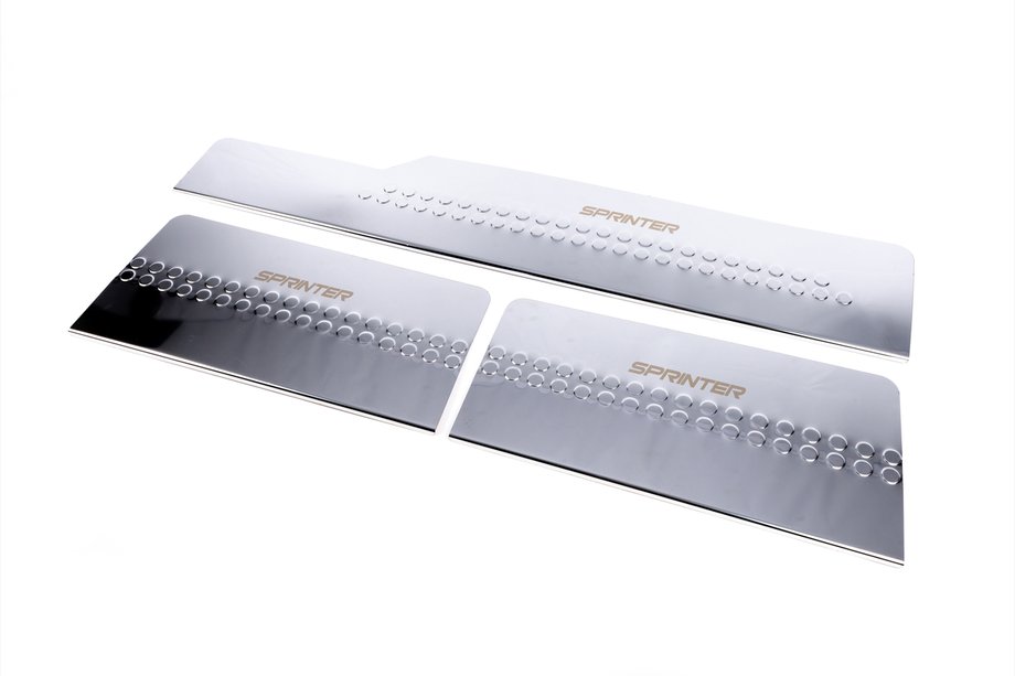 Mercedes Sprinter W901/902/903/904/905 1995–2006 Carmos V1 interieur instaplijsten (3-delig, RVS) Image