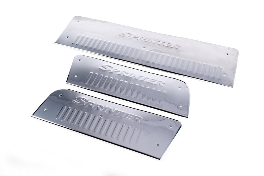 Mercedes Sprinter W906 2006–2018 Carmos V3 interieur dorpellijsten (3 stuks, RVS) Image
