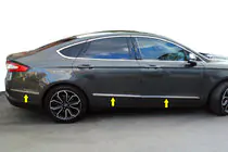 Ford Fusion 2012–2020 Deurstrip set (6 stuks, RVS) foto 1