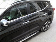 Hyundai Tucson TL 2016–2021 Onderste raamlijsten (6 stuks, RVS) OmsaLine - Italiaans roestvrij staal foto 1