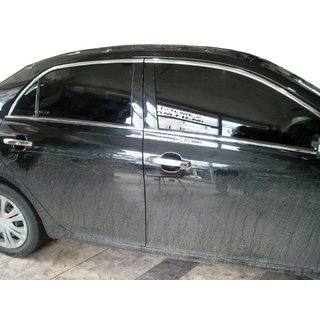 Bovenste raamlijsten (4 stuks, RVS) Toyota Corolla 2007–2013 foto 1