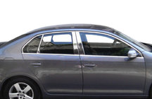 Volkswagen Jetta 2006–2011 Buiten raamomlijsting set (4-delig, RVS) OmsaLine - Italiaans roestvrij staal foto 2