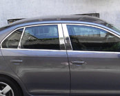 Volkswagen Jetta 2006–2011 RVS deurstijl sierlijsten (6 stuks) foto 1