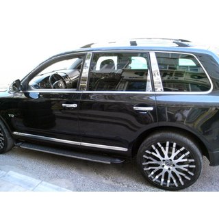 Raamstijl sierlijsten (8 stuks, RVS) Volkswagen Touareg 2010–2018 foto 1